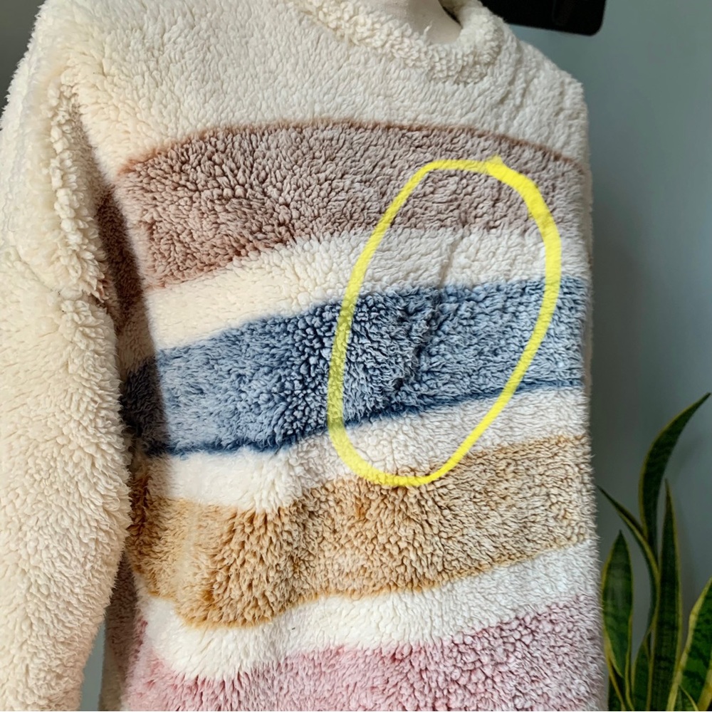 ❗️Sold❗️[ Thread & Supply ] Fairlyn Crewneck Sherpa Pullover Sweater • S - Picture 6 of 11